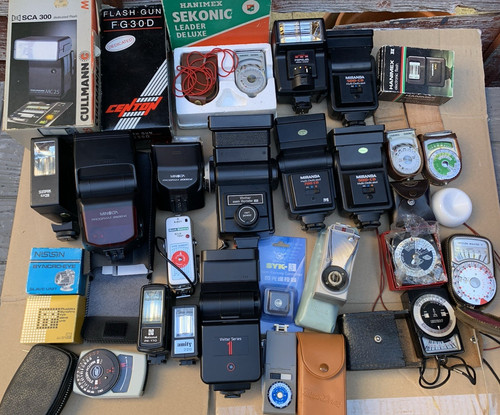 Vintage camera accessories - vintage,