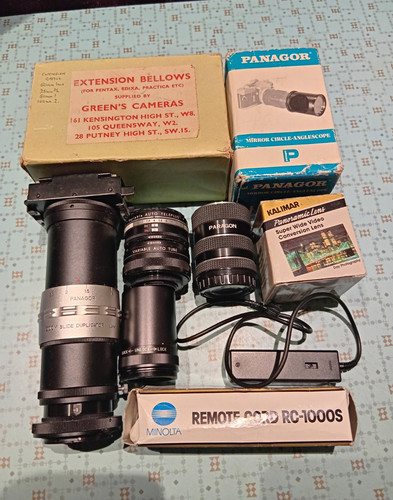 Various camera accessories - camera,