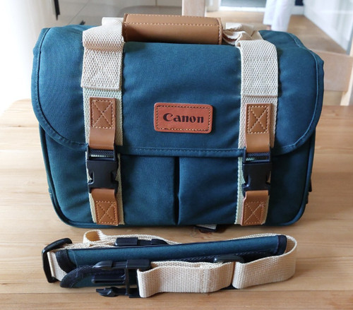 Retro canon camera - bag, green
